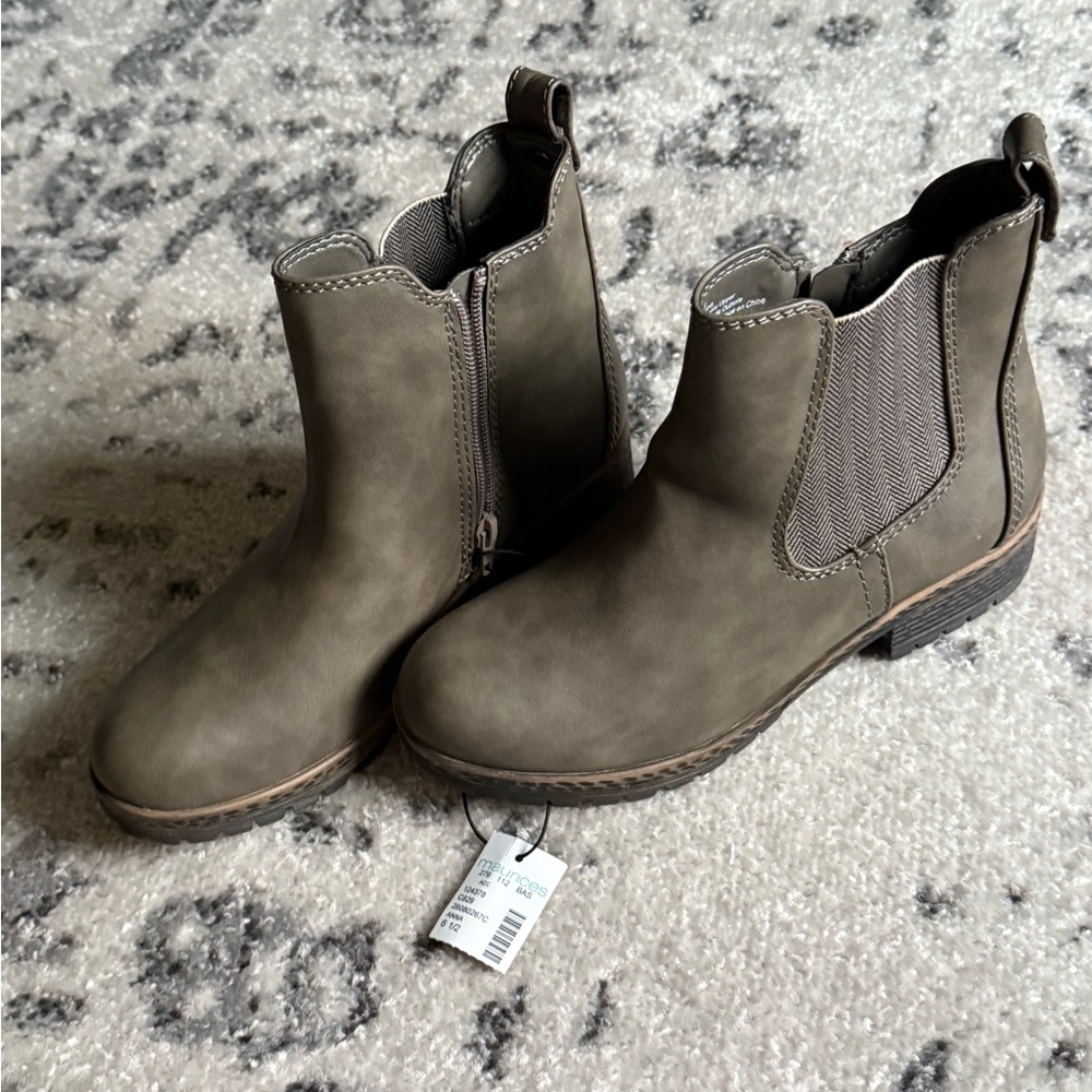 Maurices Olive Ankle Booties
